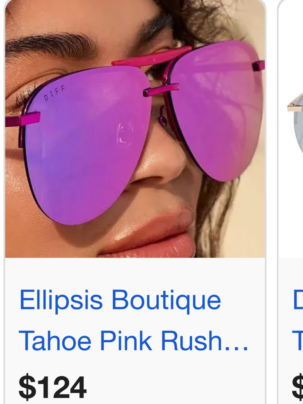 Diff Eyewear Tahoe Pink Rush Mirrored Aviator Sunglasses - Pink/Purple